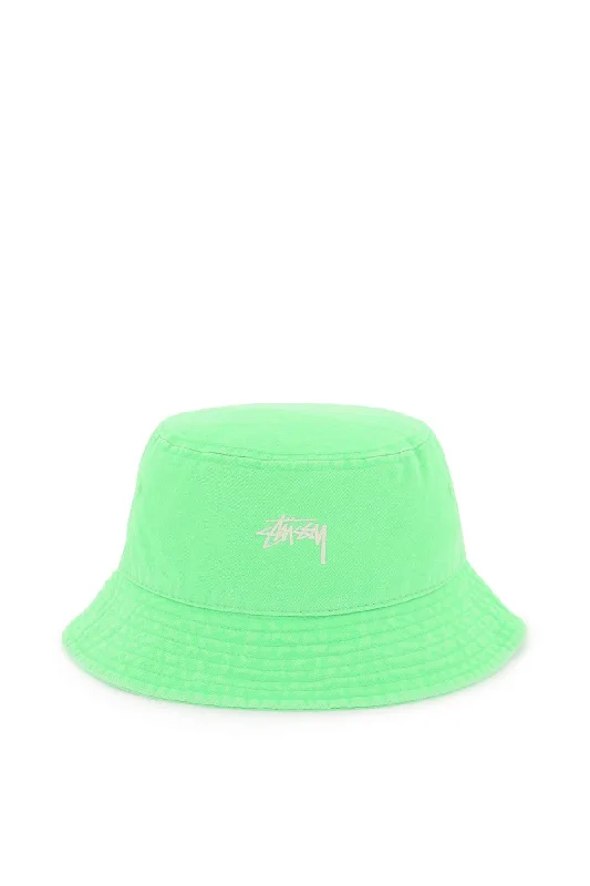 Green Bucket Hat for Nature -washed stock bucket hat