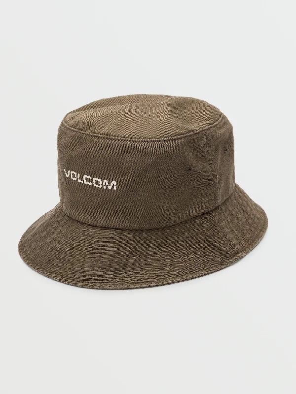 School Bucket Hat for Students -Minimalistism Bucket Hat - Service Green