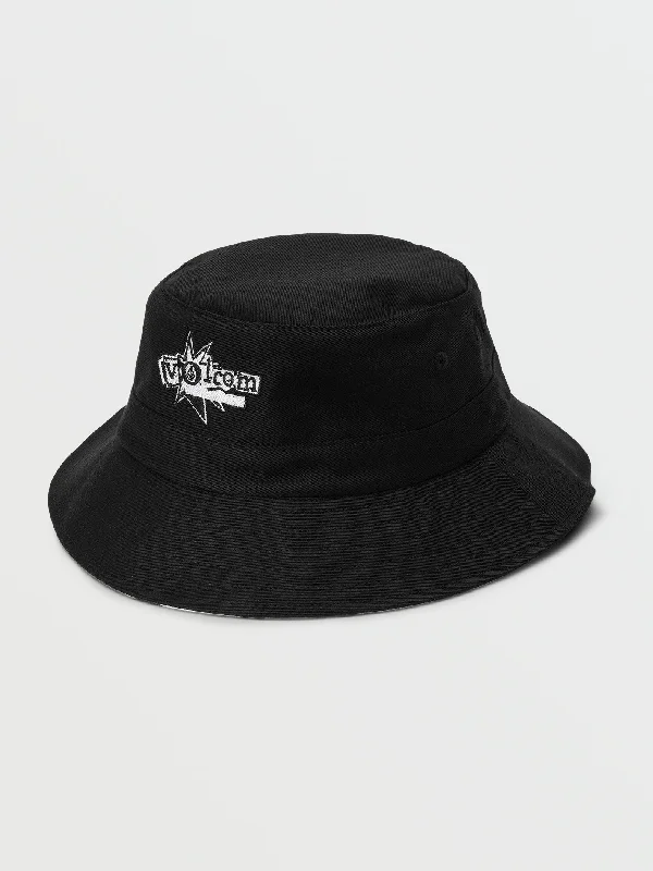 Casual Bucket Hat for Everyday -Volcom Entertainment Bucket Hat - Black Combo