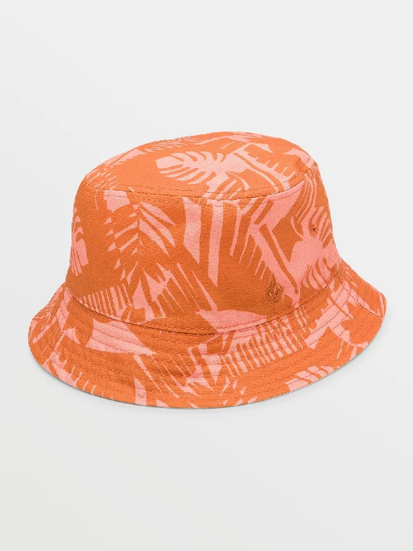 Valentine's Day Bucket Hat for Romance -Blocked Out Bucket Hat - Burnt Sienna