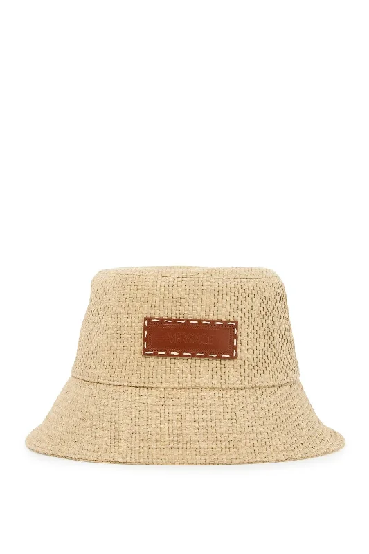 Sun Protection Bucket Hat for Beach -raffia bucket hat for