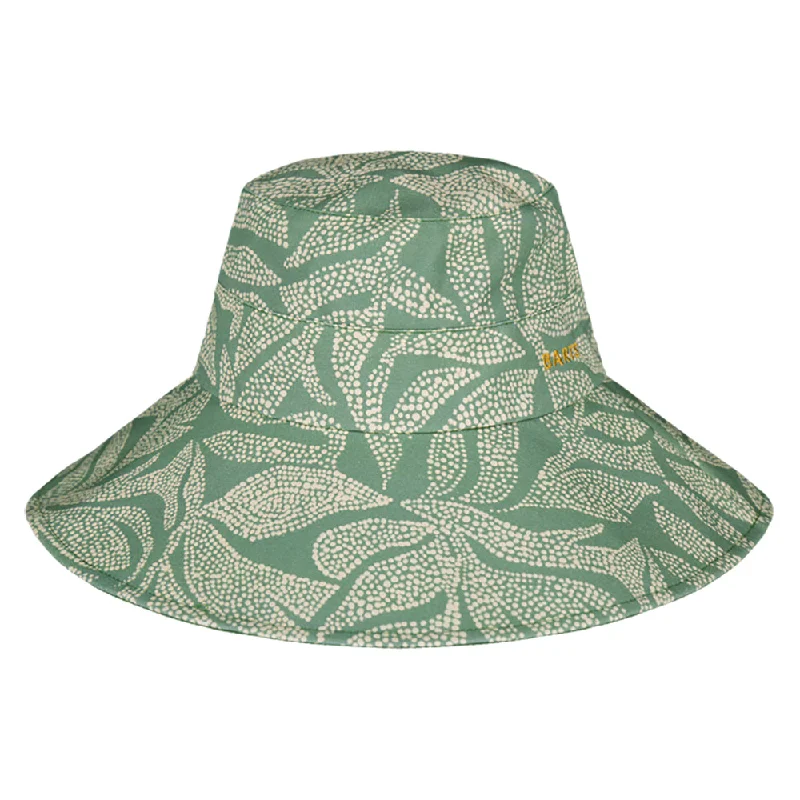 Handcrafted straw beach hat for women with elegant design and casual appeal -Barts Hamuty Cotton Sun Hat - Sage