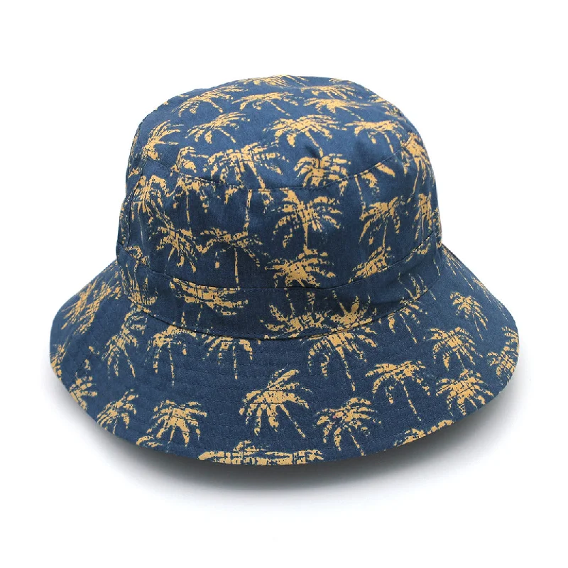 Animal Print Bucket Hat for Fun -Kyle Bucket Hat - Navy