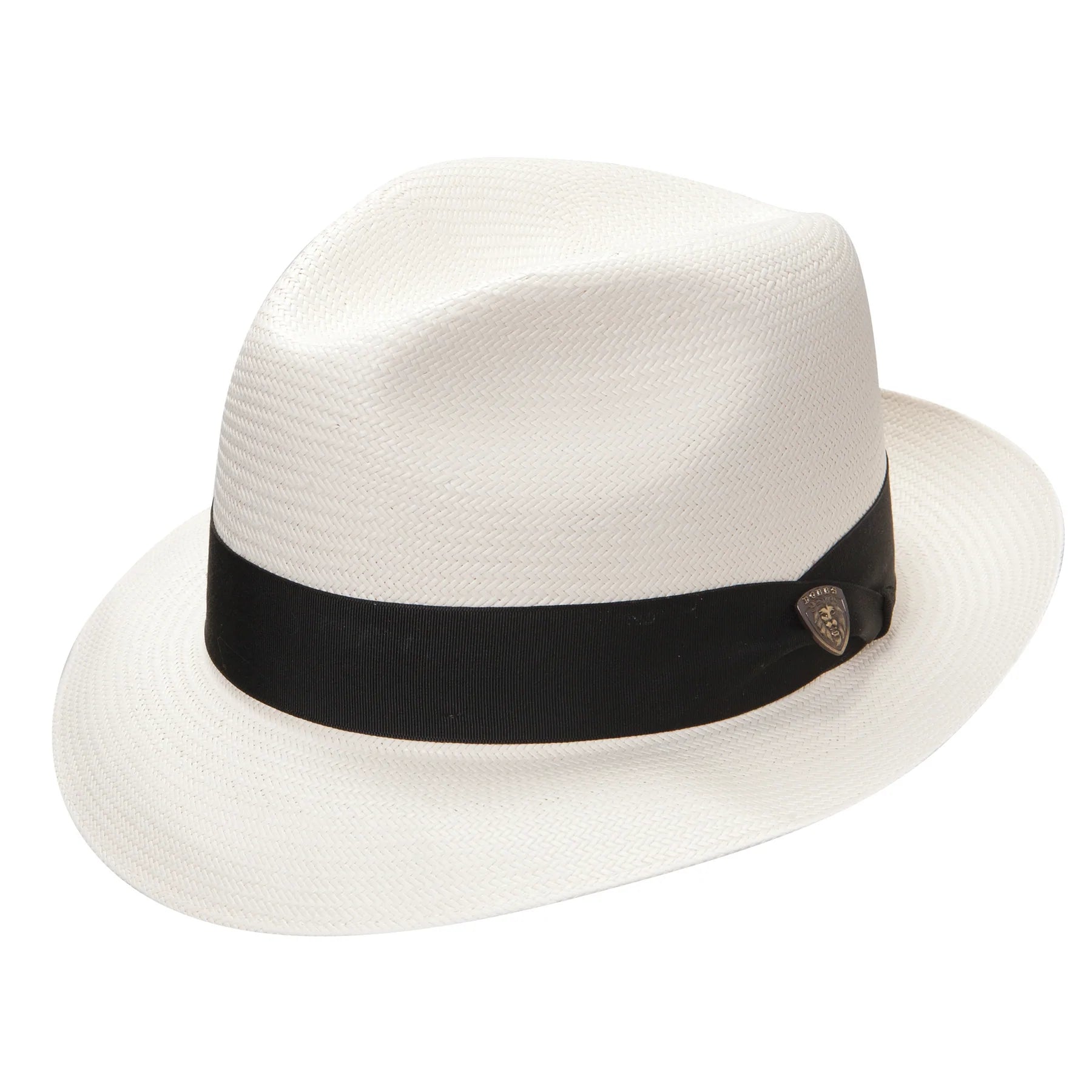 Stylish straw bucket hat for men with relaxed fit and fashionable appeal -Center Dent