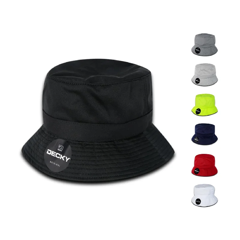 Oval Shaped Bucket Hat for Grace -Decky 5110 Mesh Bucket Hats Fisherman Buckets Caps Fishing Cotton Blank