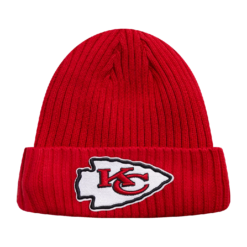 Black baseball cap for sleek all-black looks -NFL KANSAS CITY CHIEFS KNIT BOX SET BEANIE (RED)