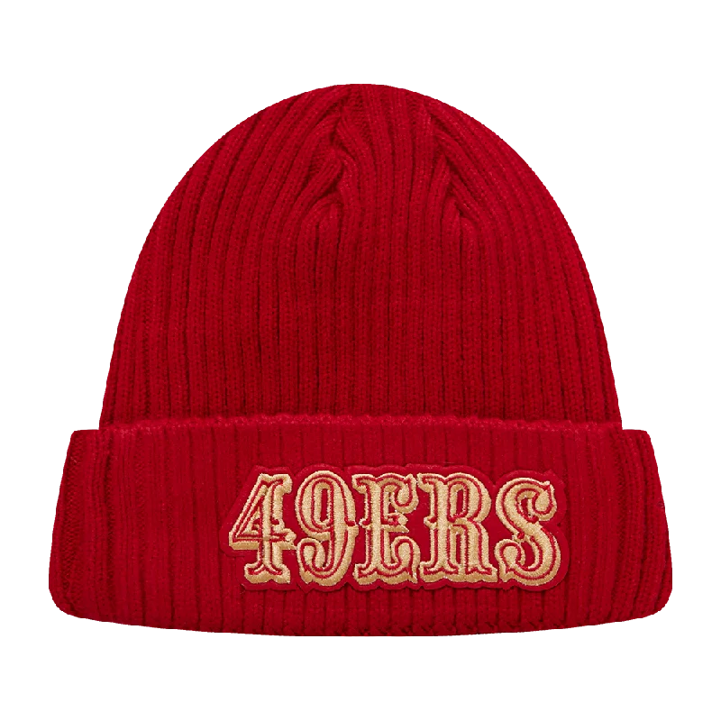 NFL SAN FRANCISCO 49ERS CLASSIC CORE UNISEX BEANIE (RED)