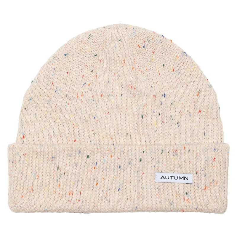 Adjustable strap cap for custom size comfort -Autumn Speckled Beanie 2023