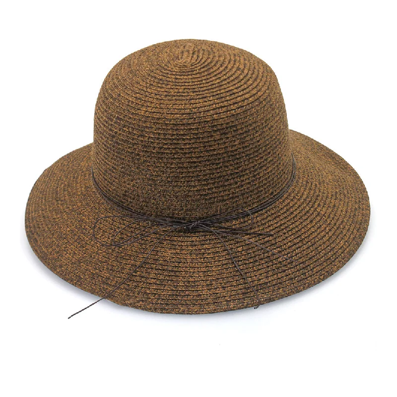 Painted Bucket Hat for Artistic -Lacey Bucket Hat - Chocolate