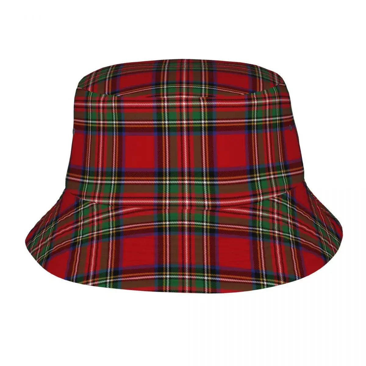 Faux Leather Bucket Hat for Cheap -Scottish Tartan Bucket Hat