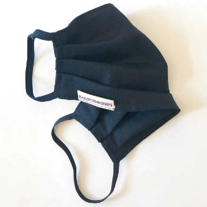 Minimalist cap for sleek simple style -Eco Cotton Surgical Face Mask Plain Navy