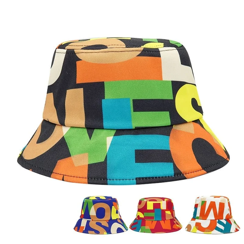 Tennis Bucket Hat for Game -Athleisure Letters Bucket Hat