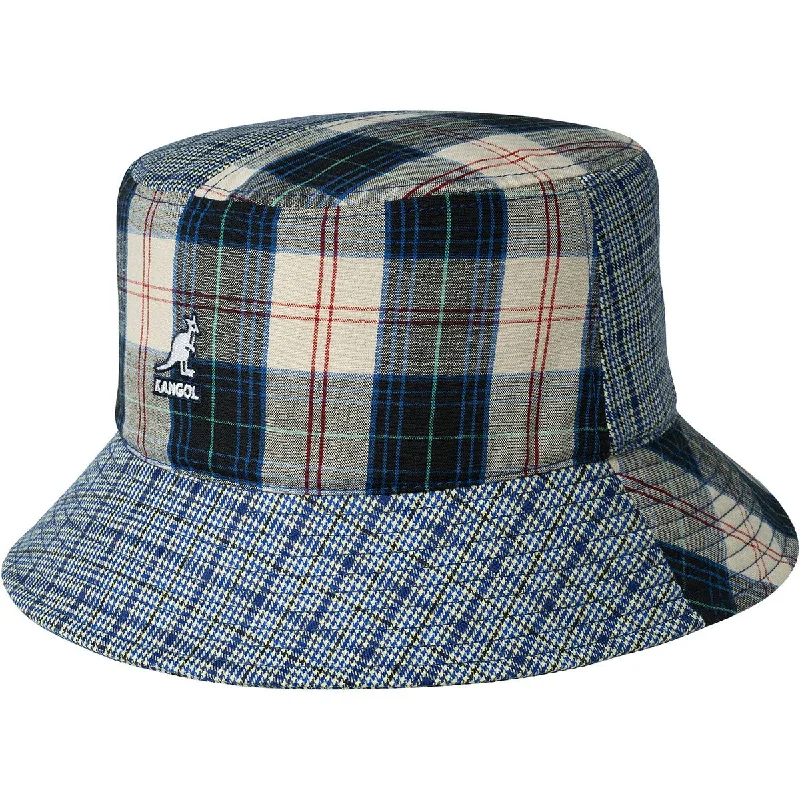 Formal Bucket Hat for Event -Kangol Plaid Mash-Up Plaid Bucket Hat