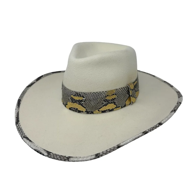 Lightweight wool felt hat for summer wear -Golden Python Cowgirl