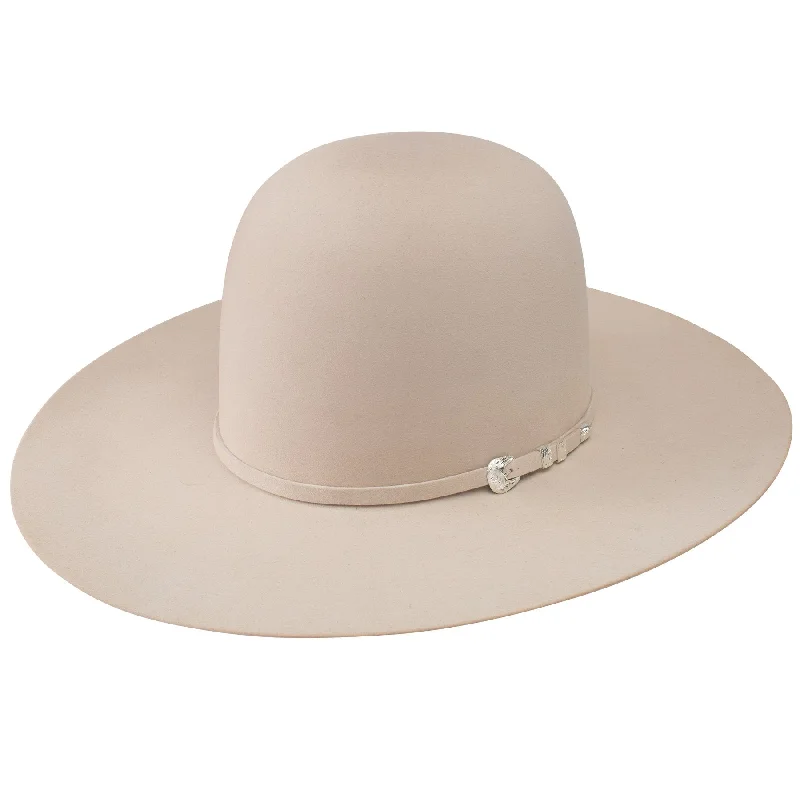 Handmade straw beach hat for women with natural, breathable material -Resistol Pure Buckskin Open Crown with Case