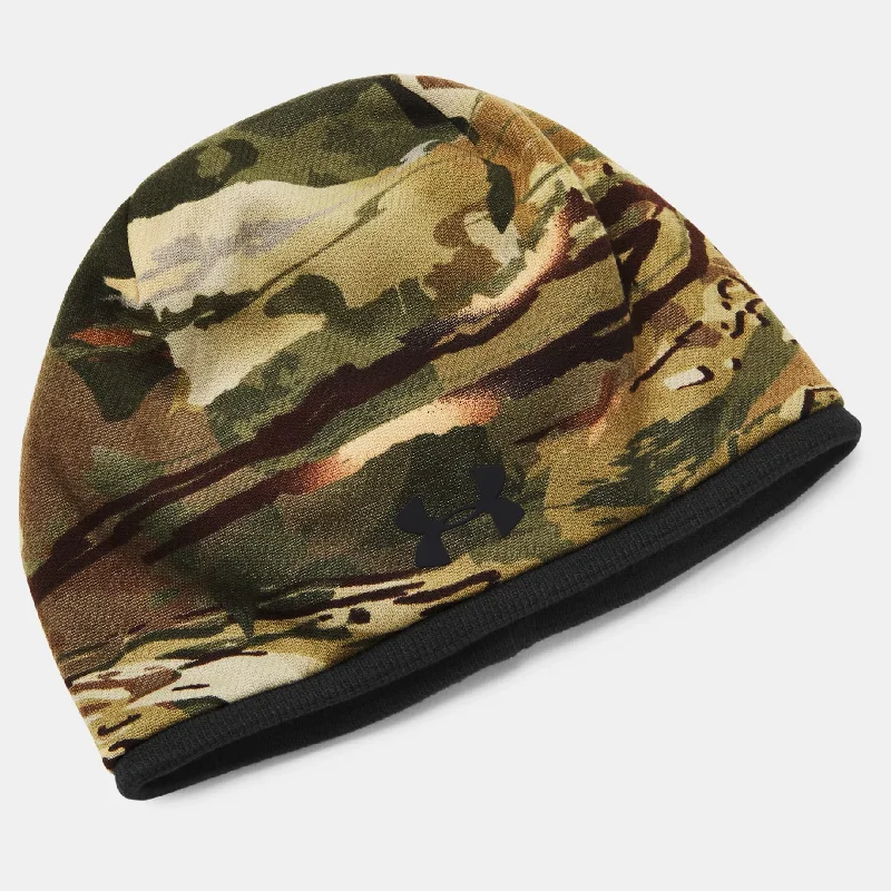 Camouflage cap for hunting trip essentials -Under Armour - Men's Reversible Camo Beanie