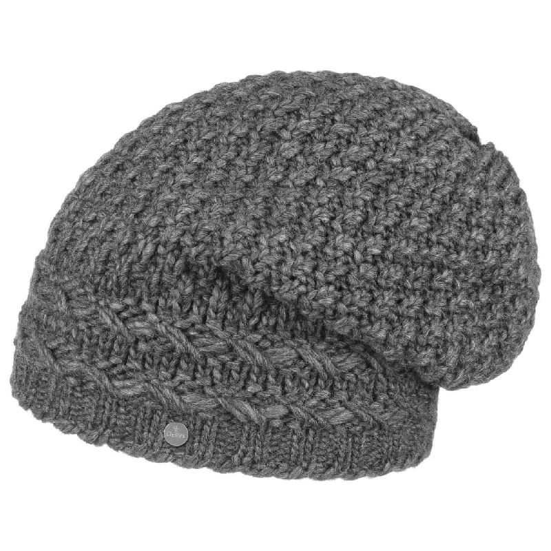 Classic navy cap for timeless wardrobe staple -Pinea Knit Hat with Lining by Lierys