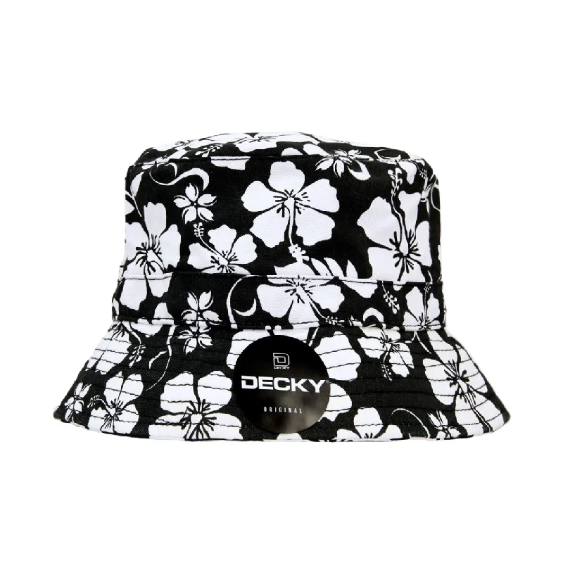 Camouflage Bucket Hat for Utility -Decky 455 Relaxed Floral Polo Bucket Hats Cotton Flower Buckets Caps