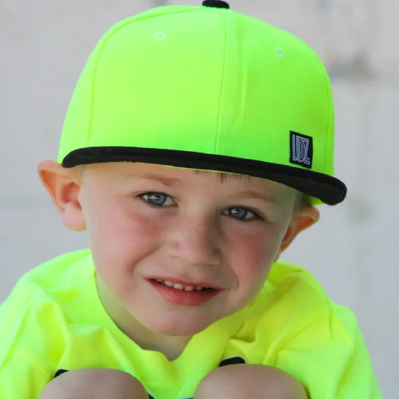 Neon Yellow/Black Brim Lidz (Child)