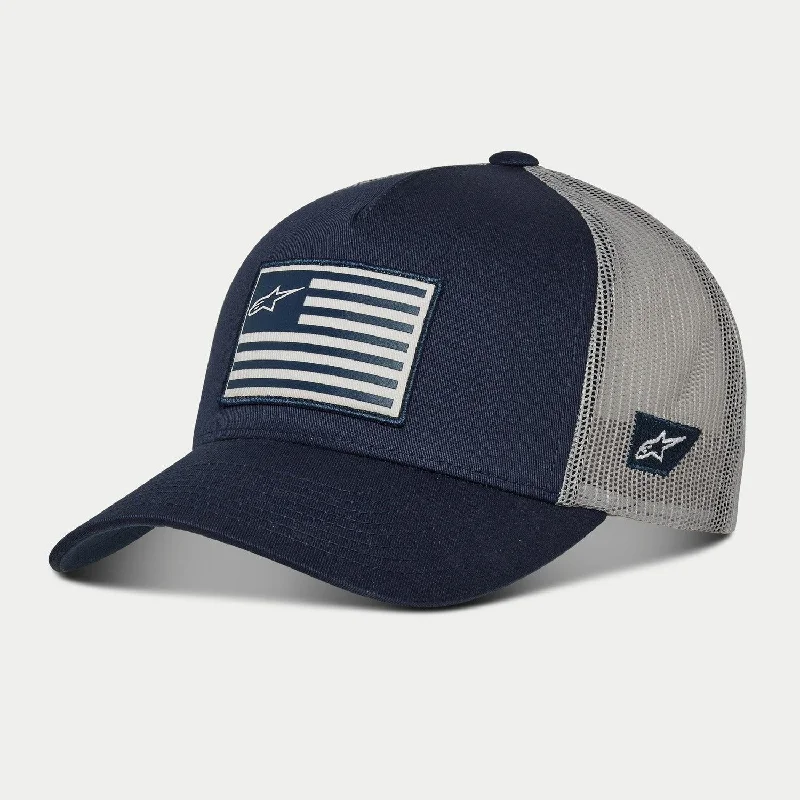 Mesh Baseball Cap for Ventilation -Flag Snapback Hat