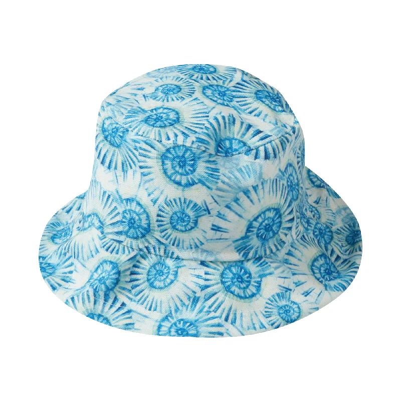 Denim Bucket Hat for Style -BUCKET HAT SEASHELLS