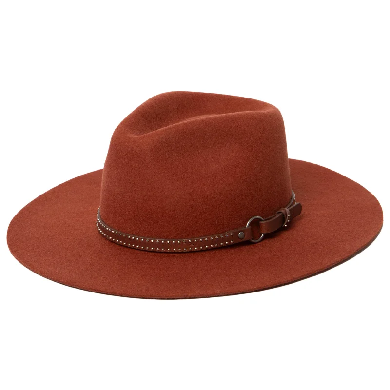 Rugged wool felt hat for harsh conditions -Wool Fedora with Pinch Crown by FRYE