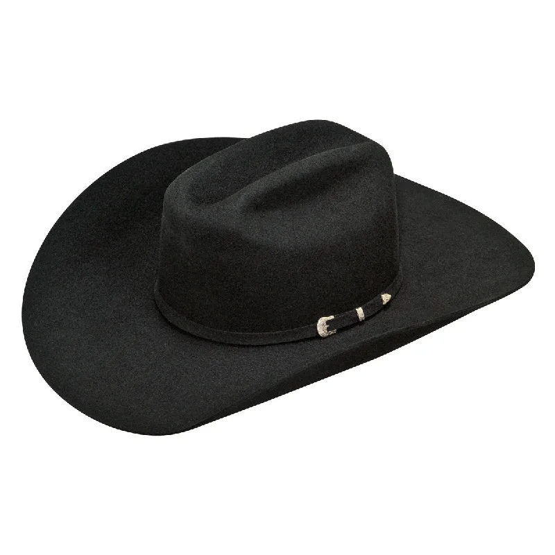 Stylish felt hat with wide brim elegance -Ariat 2X Wool Felt Hat