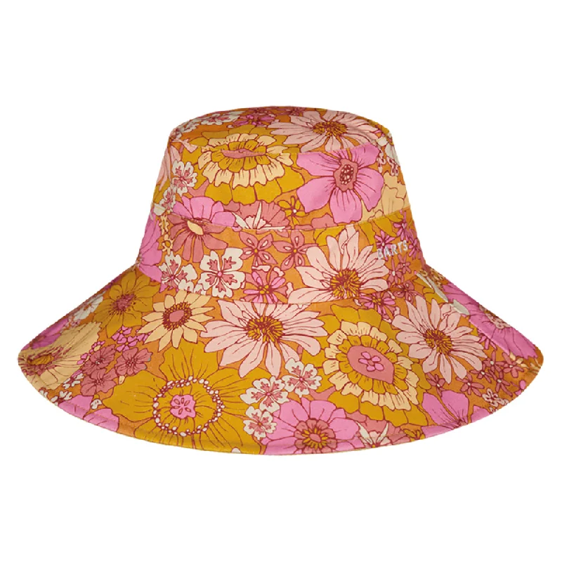 Versatile straw sun hat for men with simple design for everyday wear -Barts Hats Hamuty Cotton Sun Hat - Orange-Pink