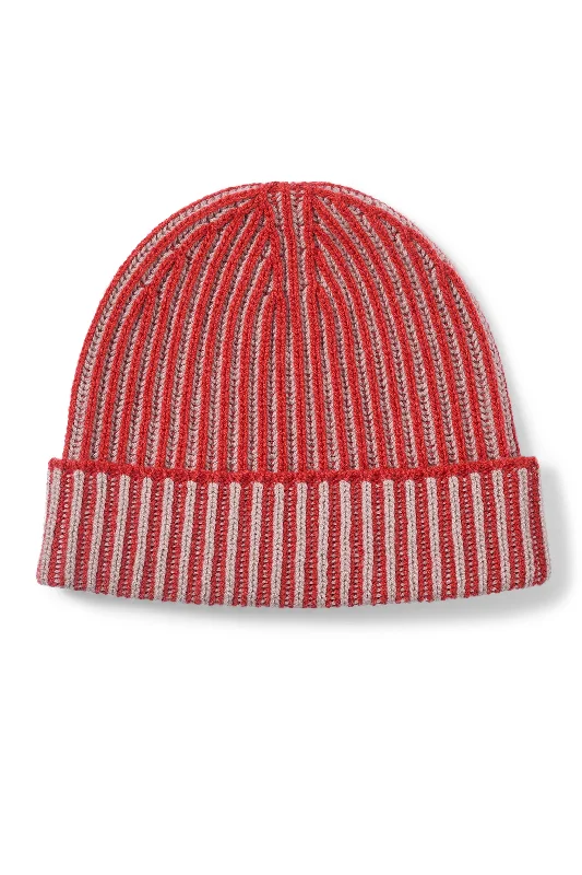 Lightweight sports cap with UV protection -Two-Tone Cashmere Ski Orange Beanie