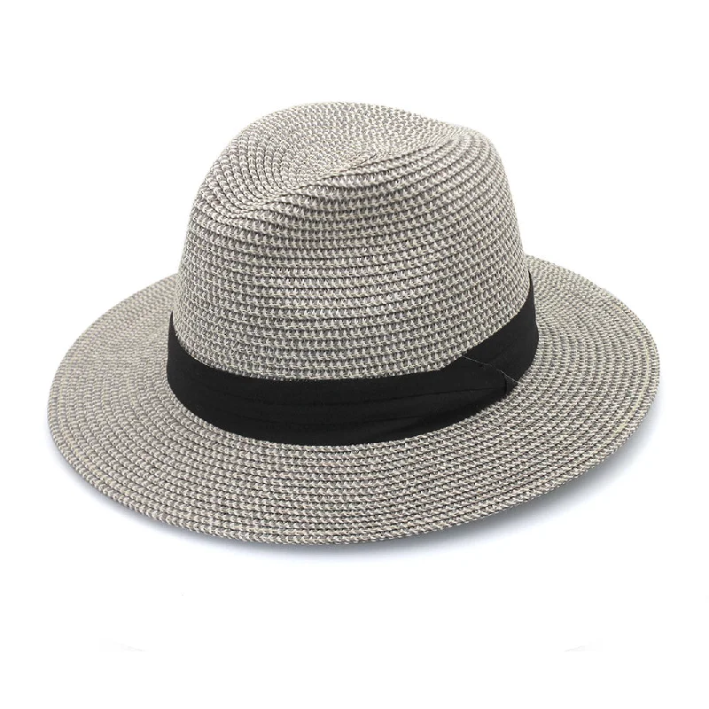 Classic black felt hat for versatile wear -Christian Fedora Hat - Grey