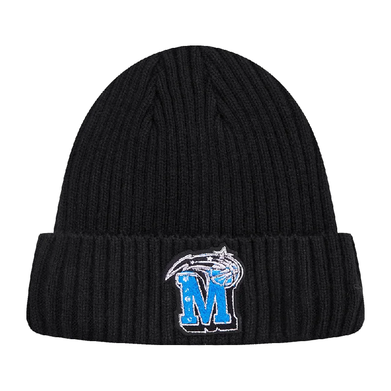 Soft cotton cap for all-day wear ease -NBA ORLANDO MAGIC MASH UP BEANIE (BLACK)