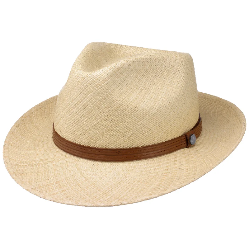 Designer felt hat with premium craftsmanship -Sunshine Fedora Panama Straw Hat