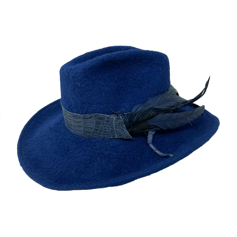 Designer felt hat with premium craftsmanship -Le Twat - Cobalt