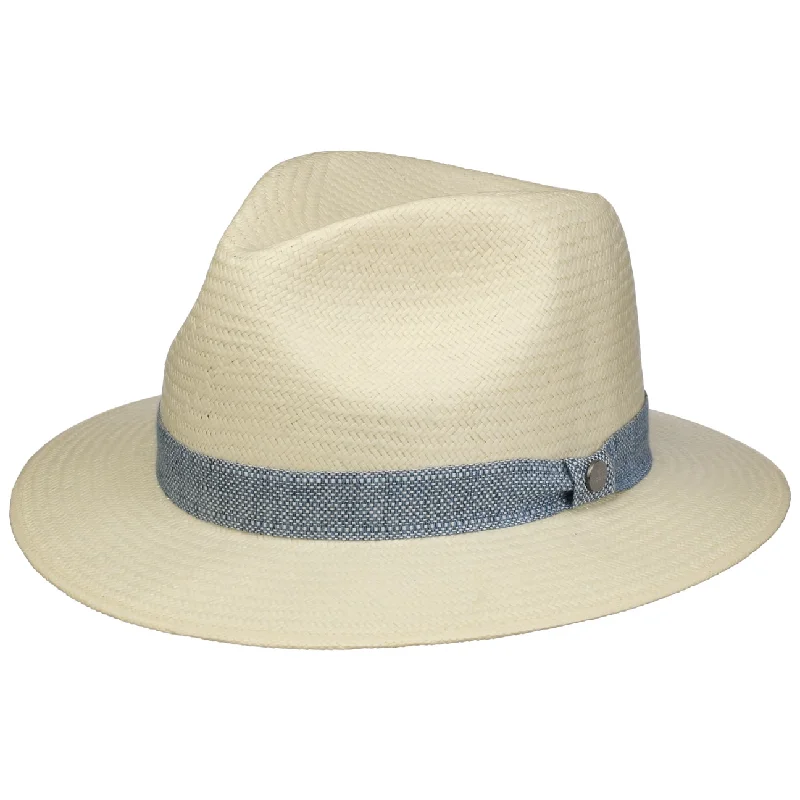 High-quality straw hat for men with a wide brim and durable construction -Stylish Outdoor Straw Hat