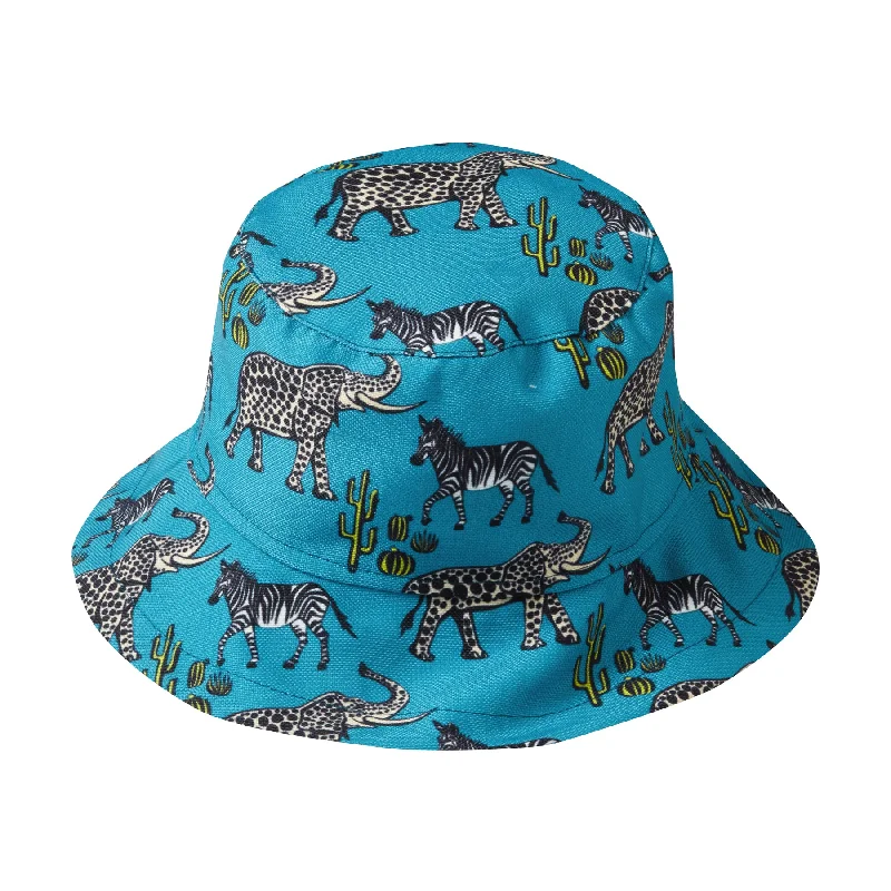 Logo Printed Bucket Hat for Brand -BUCKET HAT ZEBRA