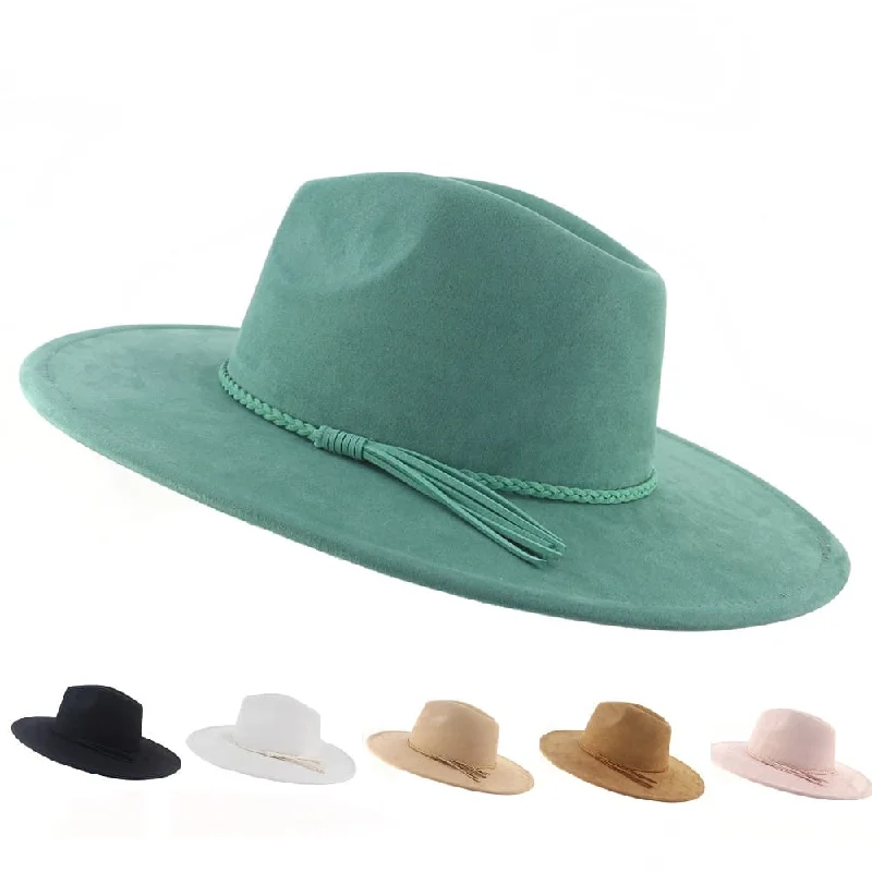 Designer wool felt hat for upscale appeal -Verona Suede Fedora Hat