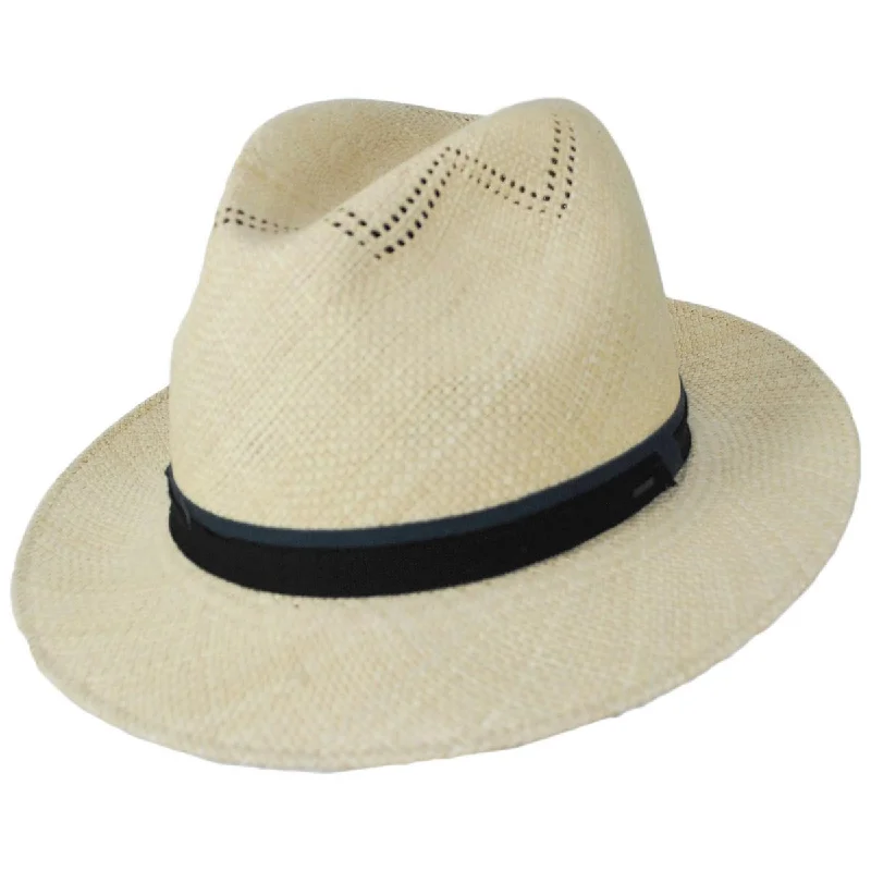 Handcrafted wool felt hat for unique beauty -Arion Panama Straw Fedora Hat