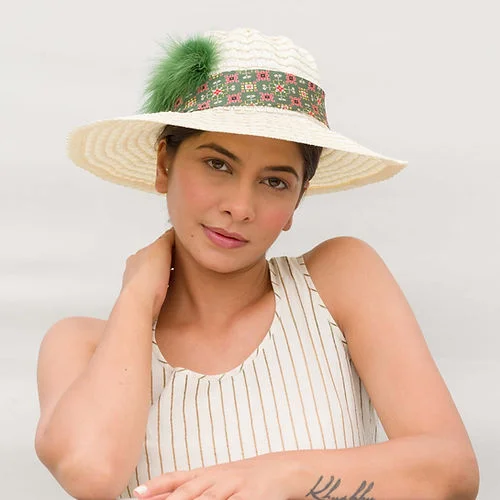 Durable felt hat for long-lasting daily use -Tarpon- Sun hat with Patola silk hatband