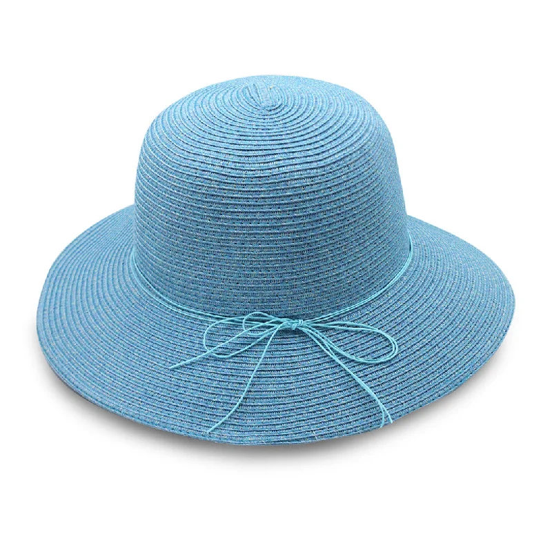 Studded Bucket Hat for Statement -Lacey Bucket Hat - Mixed Blue