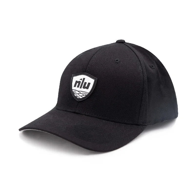 Retro Baseball Cap for Throwback -No Laying Up XXL Patch Hat | Black FlexFit with Nest PVC Patch