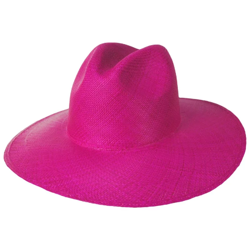 Breathable wool felt hat for warm climates -Ranchero Panama Straw Fedora Hat