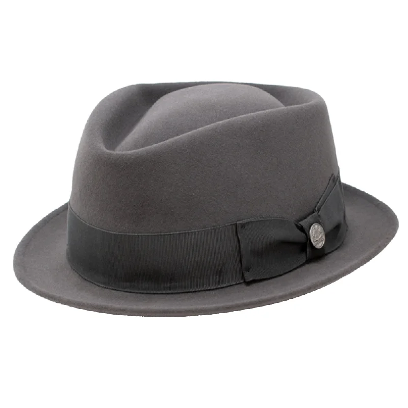 Elegant wool felt hat for special events -Stetson Vector One Fur Felt Pork Trilby Hat