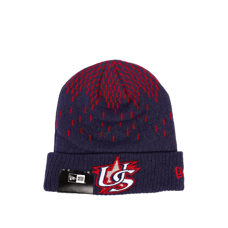 Trucker cap with retro patch design -Winter Freeze Knit