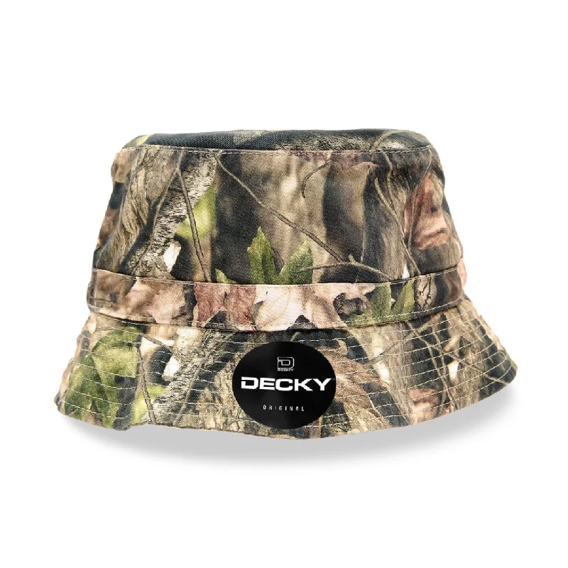 Faux Leather Bucket Hat for Cheap -Decky 951 Relaxed Hybricam Camo Buckets Hats 100% Cotton Sun Caps Hiking