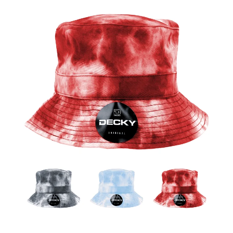 Solid Color Bucket Hat for Simple -Decky 7961 - Tie Dye Bucket Hat