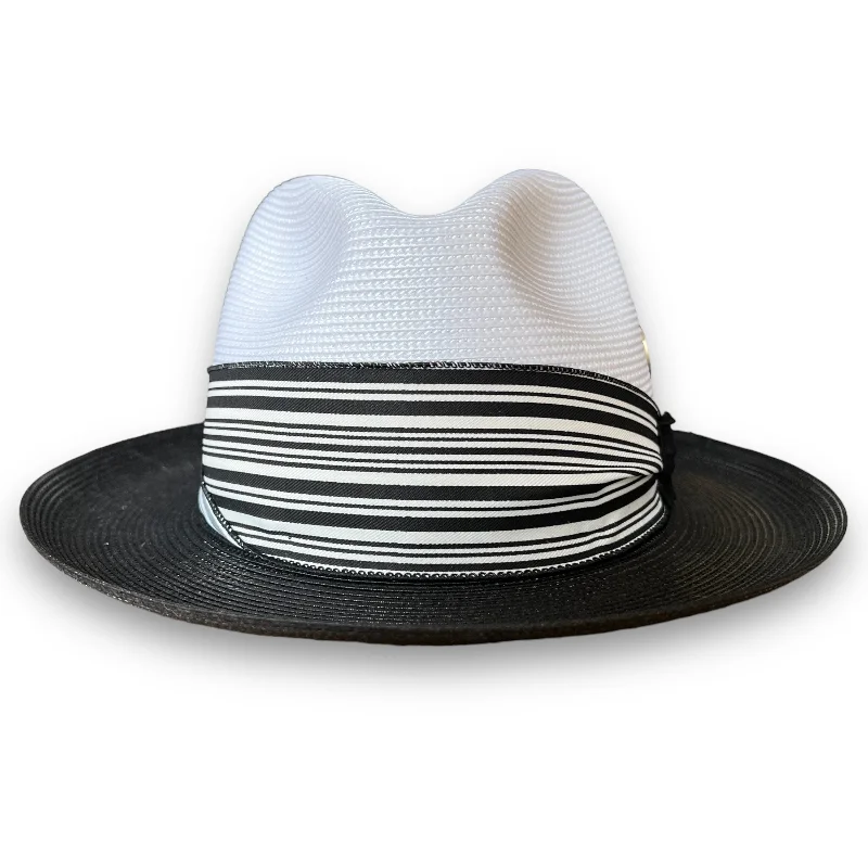 Classic straw sun hat for men with a relaxed fit for summer outdoor activities -THE FLAMEKEEPERS HAT CLUB LA MARINA BLACK LICORICE