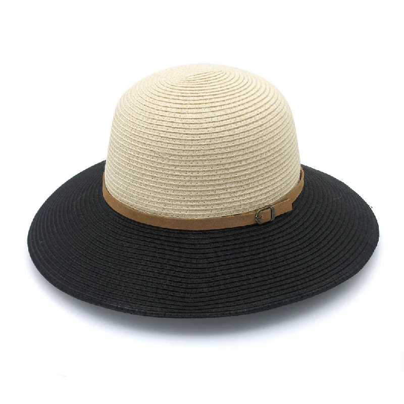 Embroidered Bucket Hat for Detail -Daphne Bucket Hat - Wheat Black