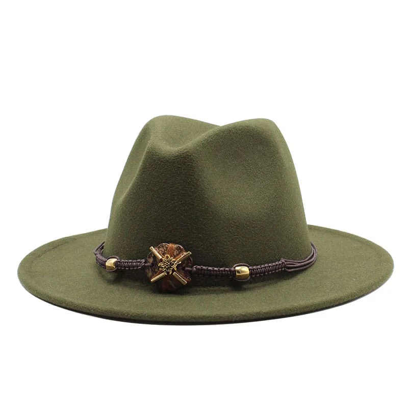 Stylish felt hat for fashionable headwear -The Moulin Cotton Fedora Hat