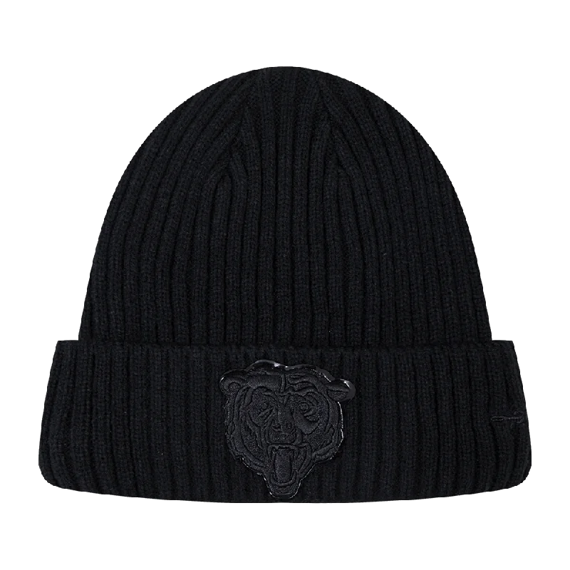 Camouflage dad cap for subtle outdoor blend -NFL CHICAGO BEARS UNISEX CLASSIC 3BK BEANIE (TRIPLE BLACK)