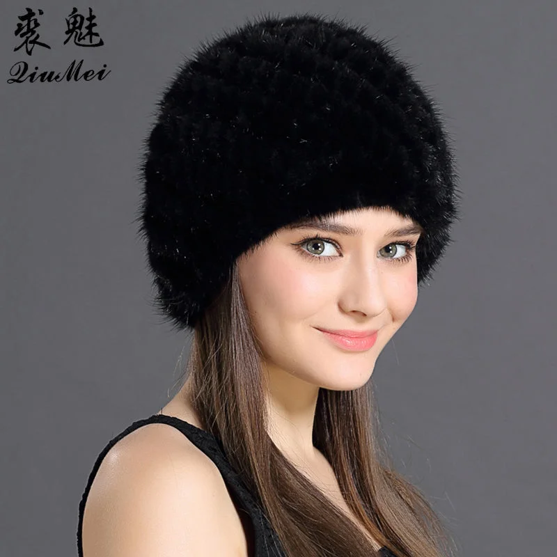 Trucker mesh cap for ventilated cool wear -Lined Natural  Lovely Fur Cap